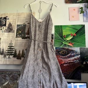 Sienna sky cheetah print maxi dress